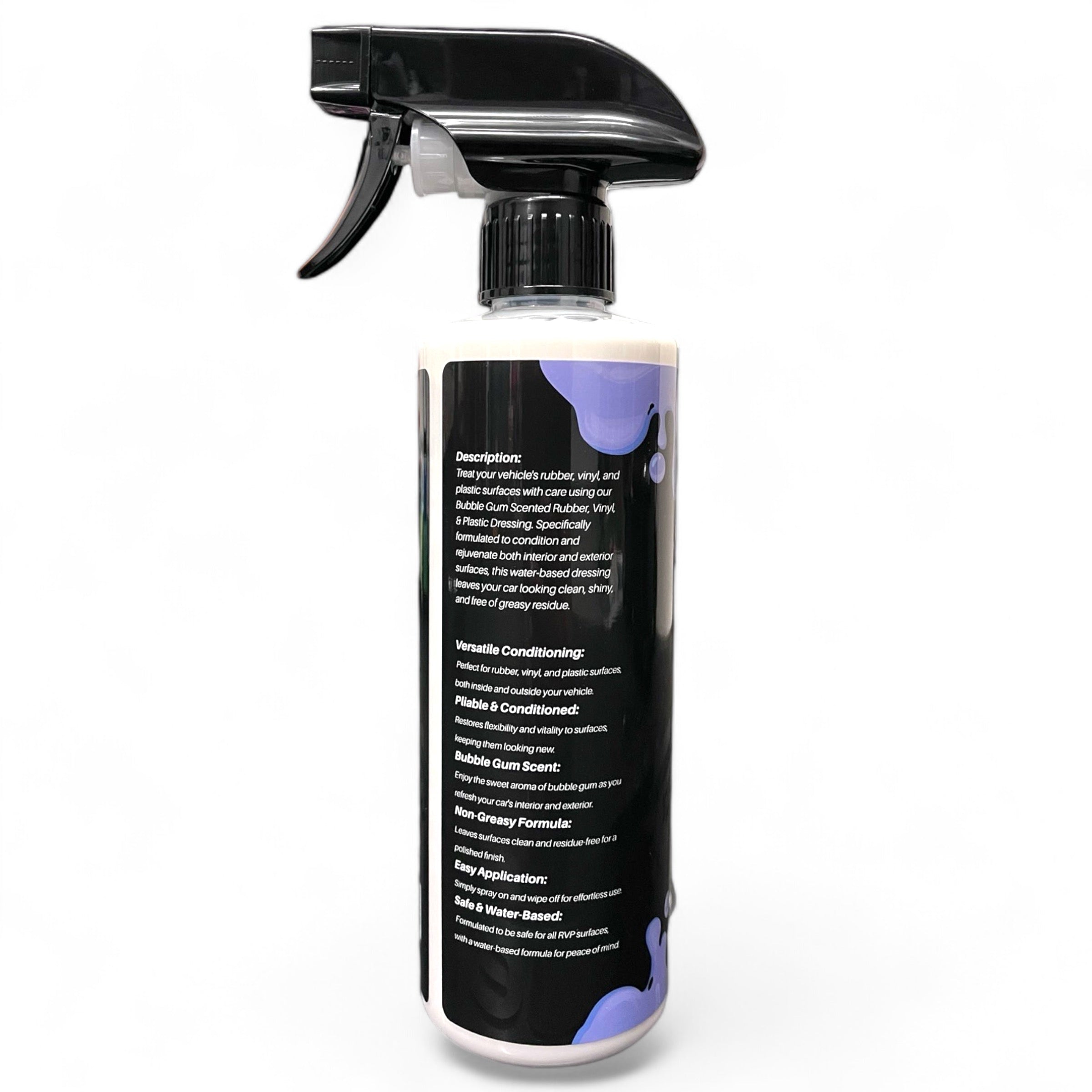 Bubble Gum Trim & Tire Protect and Shine - Premium Dressing for Rubber, Vinyl, and Plastic